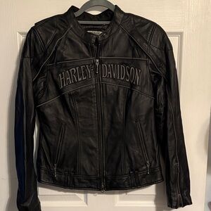 Harley-Davidson Women's Black Leather Biker Jacket